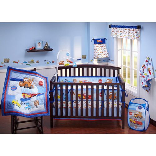 NEW Disney Pixar Cars Lightning McQueen Crib Bedding Set on PopScreen