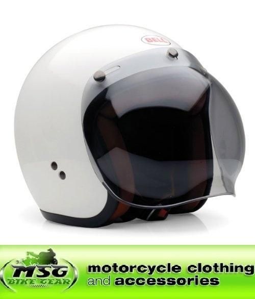 BELL R/T OPEN FACE SMOKE BUBBLE VISOR MOTORCYCLE HELMET  