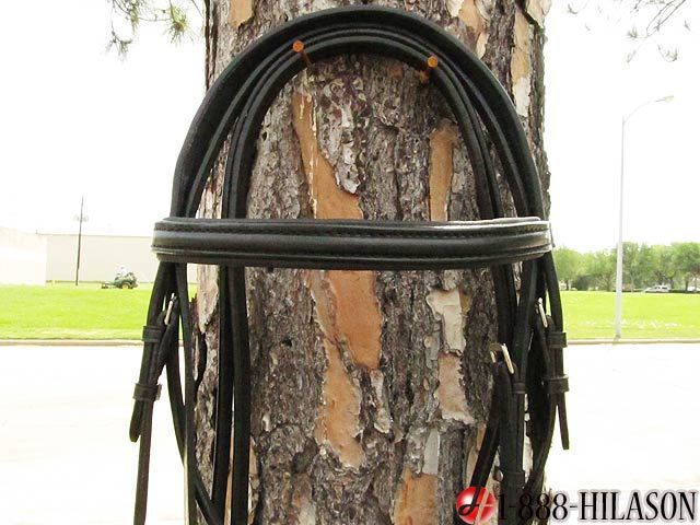 LEATHER High Quality Genuine Bridle Leather COLOR Black SIZE 