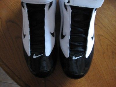 Nike Air LT Superbad III TD Football Cleats SZ 12 White & Black  