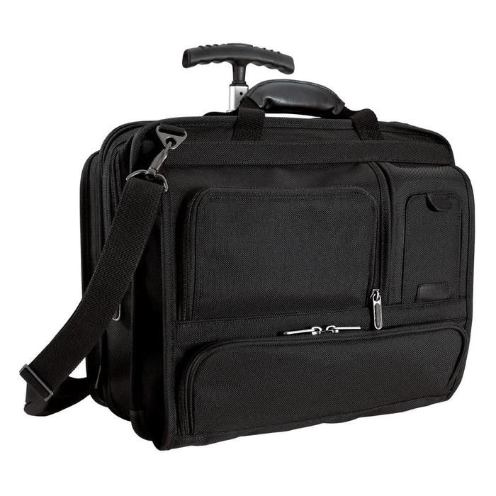 Brookstone Convertible Rolling Travel Briefcase  