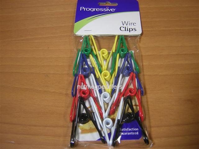 New Progressive # GT 6012 Chip Bag Kitchen Steel Wire Clips  