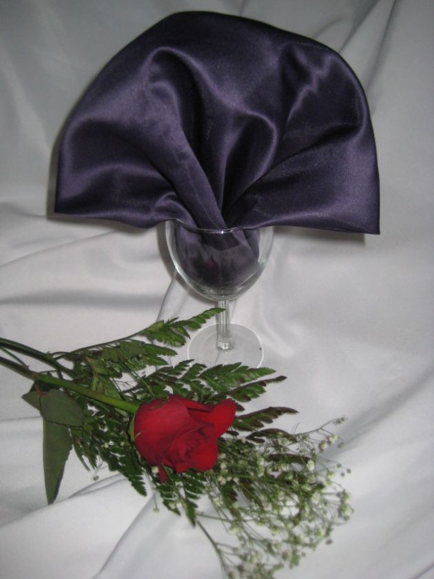 SATIN LAPIS WEDDING CATERING NAPKIN 20 X 20  