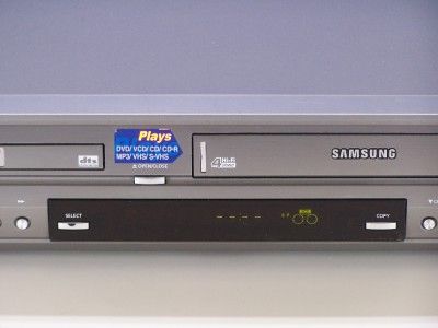 Samsung DVD CD VHS V1000 w DVD to VHS Recorder Player Combo Xlnt 