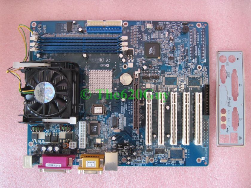 Shuttle AV49VN AV49V Socket 478 Motherboard + Intel Celeron 2.4GHz CPU 