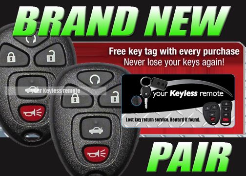 GM CHEVY PONTIAC REPLACEMENT REMOTE KEY KEYLESS ENTRY FOB MALIBU 