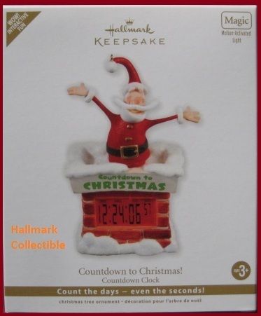 2011 Hallmark ORNAMENTS COUNTDOWN TO CHRISTMAS COUNTDOWN CLOCK  