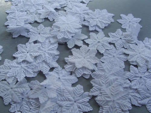 SNOWWHITE SNOWFLAKE PETALS TABLE/DECORATION/CRAFT/PARTY  