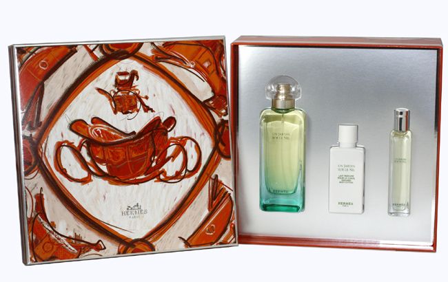 UN JARDIN SUR LE NIL for Men by Hermes, GIFT SET ( EAU DE TOILETTE 