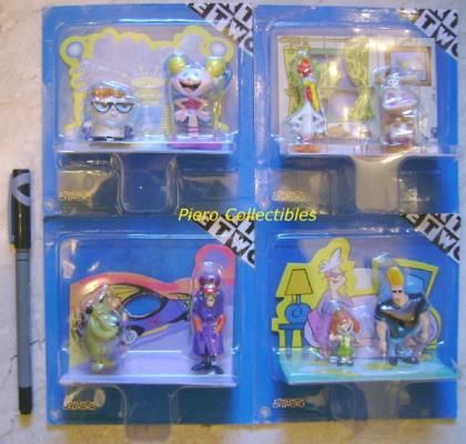 Cartoon Network Set Figures Dexter Cow Chicken Dastardly Spizzico 