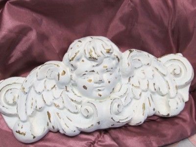 SHABBY CHERUB PEDIMENT/DOOR TOPPER/WALL DECOR~Cottage~Chic~Victorian 