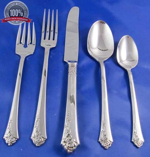   pcs Oneida Heirloom Cube DAMASK ROSE Stainless Flatware Unused  