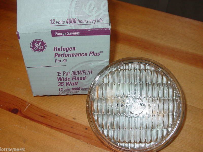 GE Halogen 35PAR36 12V Wide Flood Light NEW 36W Watt  