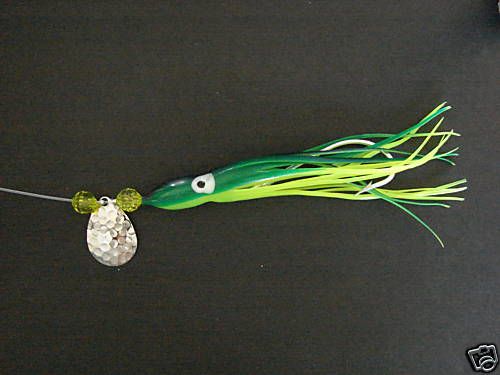 Fluke Rig   Hi / Lo Squidhead (Green/Chartreuse)  