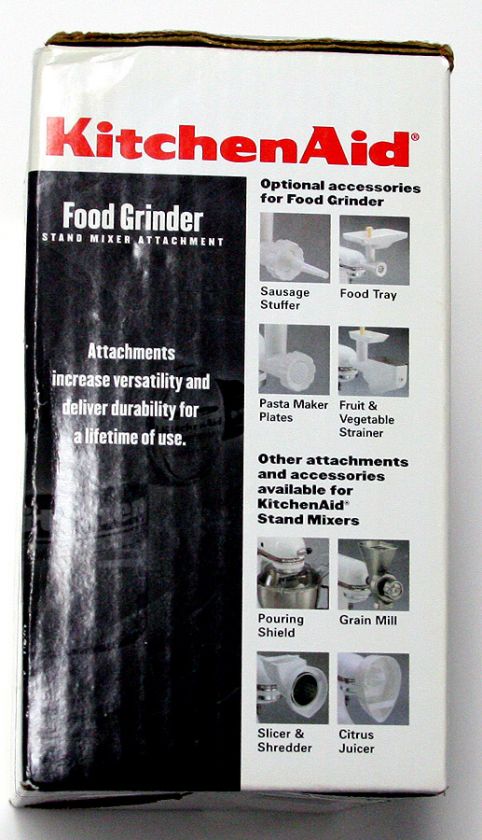 KitchenAid Food (Meat, Vegetables, Fruit) Grinder FGA Stand Mixer 