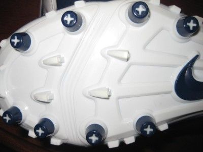 Nike Air LT Superbad III TD Football Cleats SZ 12 White / Navy  