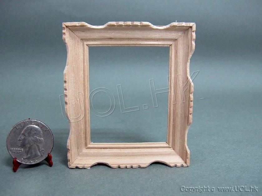 Scale Unfinished Picture Frame for doll house  