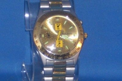 MENS PAUL JARDIN QUARTZ WATCH SILVER & GOLDTONE BAND  