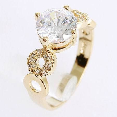 2ct 18K Gold Plated Wedding Ring ML0439 New Arrival  