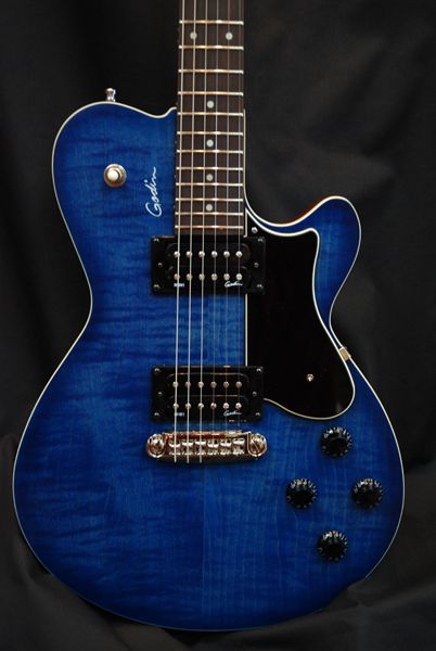   2012 Godin CORE HB Denim Blue Flame Electric Guitar w/case WOW  