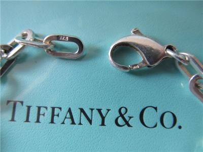 Tiffany & Co. 1837 Five Charm Sterling Silver Rectangular Links 