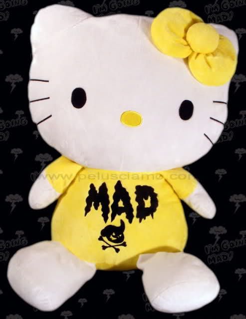 Hello Kitty Mad Barbarians 70 cm. nera / gialla # 6095  