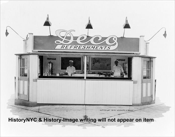 1926 ART DECO HOT DOG STAND DINER BUFFALO NY PHOTO  