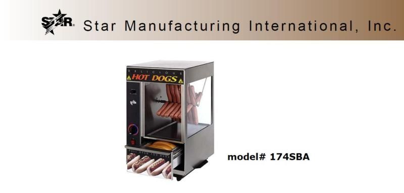 Broil O Dog Hot Dog Broiler Spike Rotisserie #174SBA  