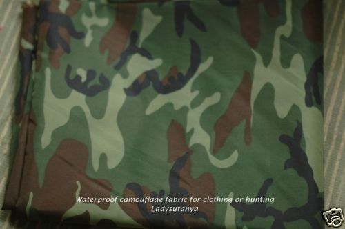 Waterproof camouflage fabric for clothing hunting 1 Y  