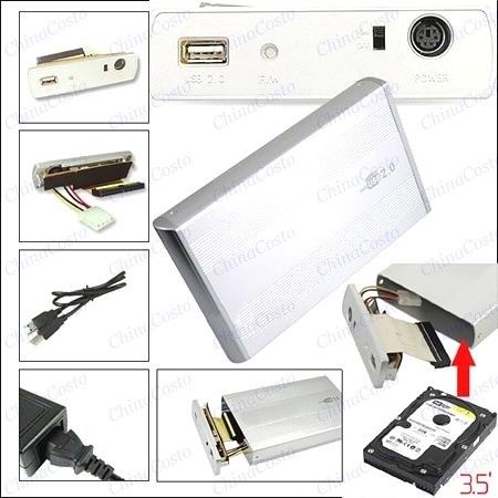 IDE Hard Drive HDD External Enclosure Case USB PC  