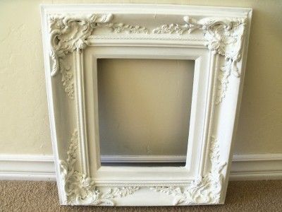 ORNATE WHITE SHABBY STYLE PICTURE FRAME 8 X 10 BEAUTIFUL  