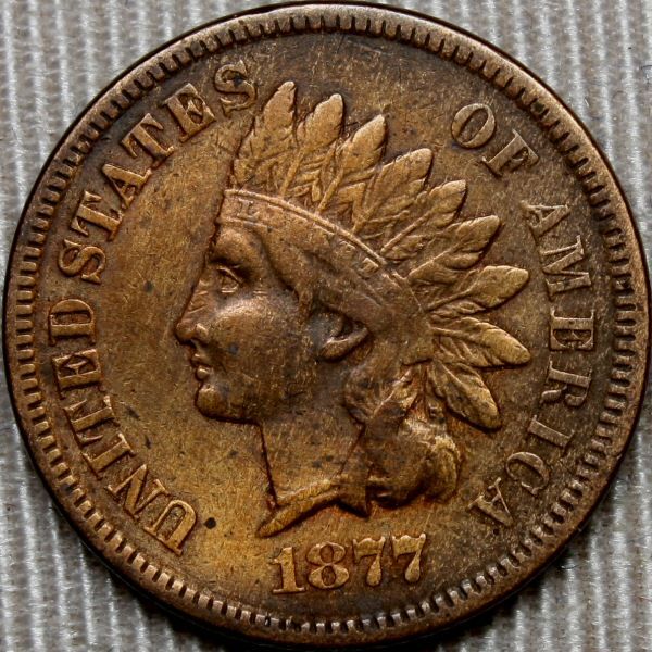1877 Indian Head Small Cent * KEY DATE Coin * Full LIBERTY  