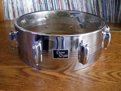 Vintage CREST 14x5 Snare Drum Shell Made In Japan  