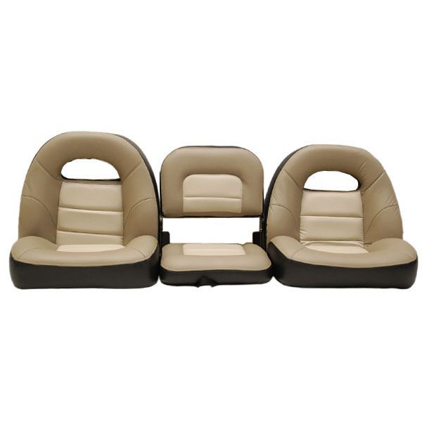 TRACKER 121292 MUSHROOM/BLACK/KHAKI BOAT SEAT 3 SET  