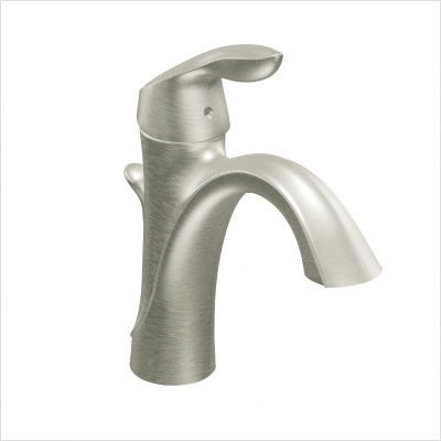 Moen Eva One Handle High Arc Bathroom Faucet Brushed Nickel 6400BN 