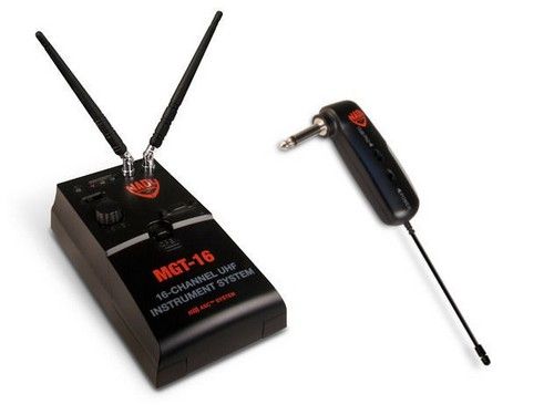 Nady MGT 16R Guitar/Bass Wireless Transmitter/Receiver, Right Angle 