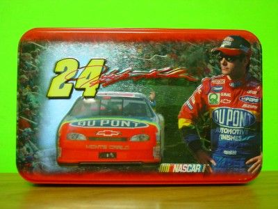 New NASCAR Racing # 24 Jeff Gordon Playing Cards & Tin Box Container 