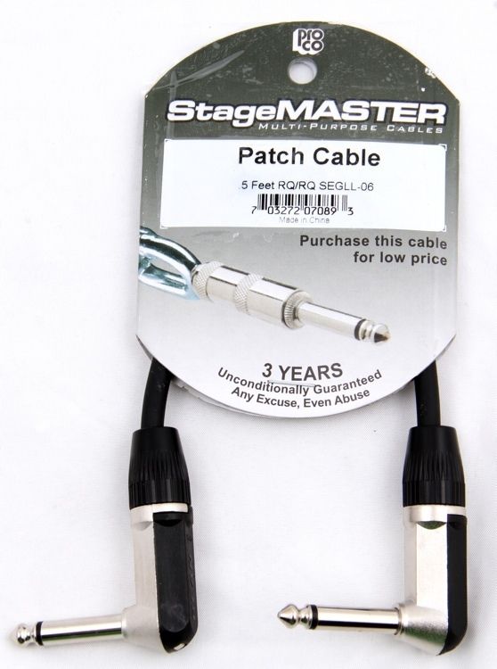 Pro Co Guitar Pedal Patch Cable (6)  