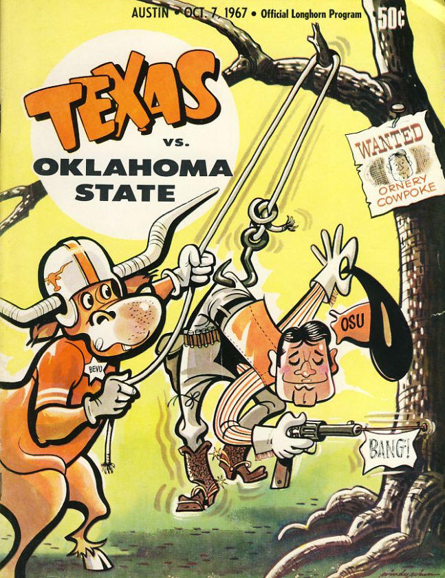 1967 Texas Longhorns v Oklahoma State Program  