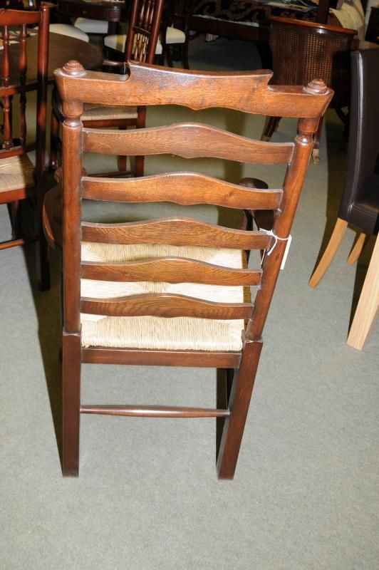 Oak Ladderback Farmhouse Kitchen Chairs Chair  