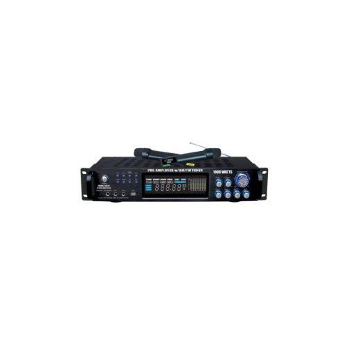 Pyle Pwma2003t 2000 watt Hybrid Pre amplifier W/ Am fm Tuner/usb/dual 