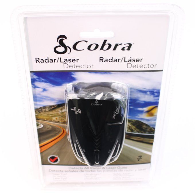 COBRA ESD 9275 Digital 6 Band Laser Radar Detector w/ Safety Alert 