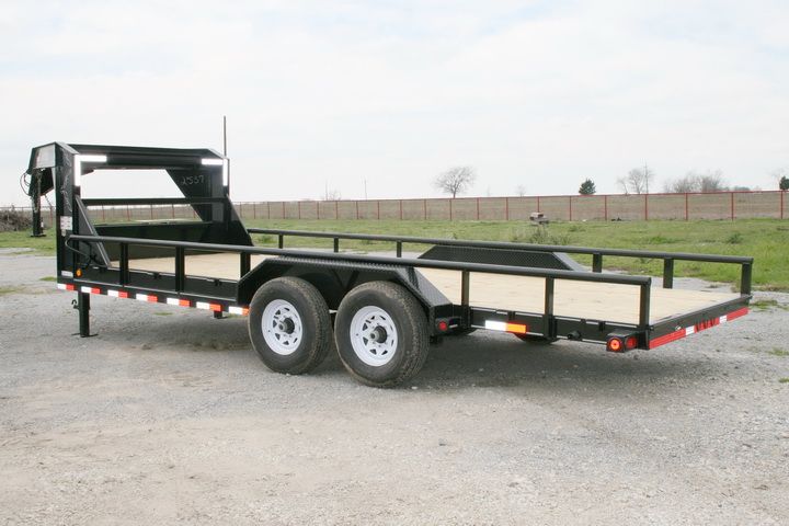 New 20 x 83 Gooseneck Equipment Lowboy Trailer with 7K Axles  