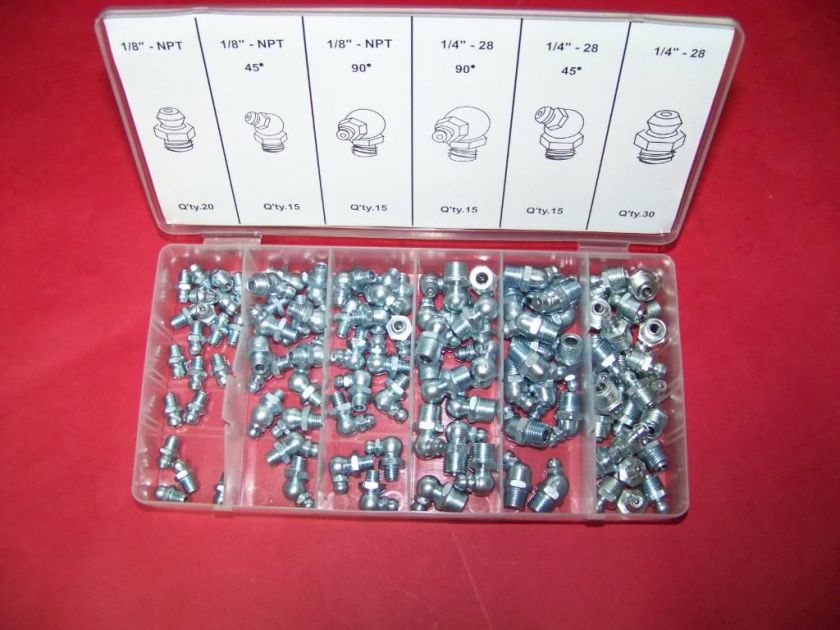 110 PC Hydraulic Grease FITTINGS TOOLS  