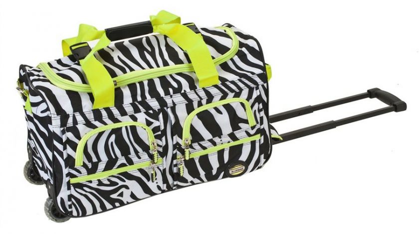 Rockland 22 Lime Zebra Duffel Bag by Fox Luggage #PRD3  