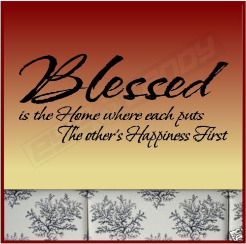 Blessed Is Wall Words Quotes Sticker Decals Sayings  