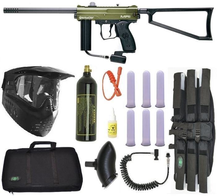 Spyder MR1 Paintball Marker Gun Sniper Set   Olive  