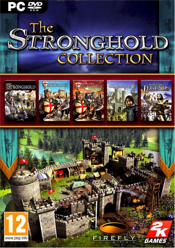 STRONGHOLD COLLECTION * 5 PC CASTLE SIMS GAMES * WIN 7 * BRAND NEW 