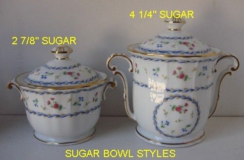 BERNARDAUD ARTOIS BLEU 4 1/4 SUGAR BOWL WITH LID NEW  