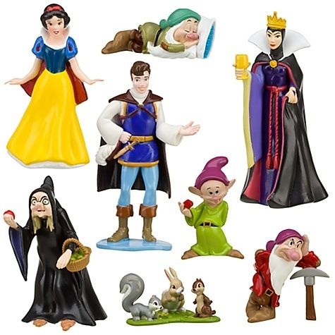 Disney SNOW WHITE 8 Piece Party Cake Toppers Play Set  